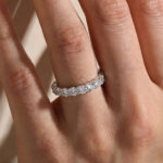 S925 Moissanite 2.5 Ct Round Cut Women's Wedding Band