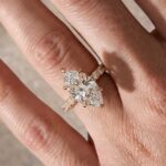 S925 6.0Carat Marquise Cut Engagement Ring Full Simulated Diamond in Sterling Silver