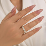 S925 3.5Ct Emerald Cut Women's Wedding Band In Sterling Silver - Image 7