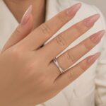 S925 Unique X Criss Cross Wedding Band For Women In Sterling Silver - Image 7