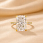 S925 Elegant 2.0Ct/ 3.5Ct/ 7.0Ct Radiant Cut Simulated Diamond Promise Ring in Sterling Silver - Image 25