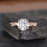S925 Maxine Twist 2.0 Carat Round Cut Engagement Ring For Her In Sterling Silver - Image 11