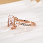 S925 Maxine 4.0 CT Oval and Angled Marquise Five Stone Engagement Ring - Image 12