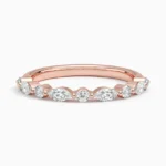 S925 Maxine Elegant Marquise Cut & Round Cut Simulated Diamond Wedding Band - Image 13