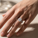 S925 Maxine Moissanite 3.5CT Radiant Cut Wedding Ring Set In Sterling Silver - Image 2