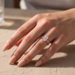 S925 Maxine Moissanite 3.5CT Radiant Cut Wedding Ring Set In Sterling Silver - Image 8