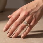 S925 Maxine Moissanite 3.5CT Radiant Cut Wedding Ring Set In Sterling Silver - Image 5