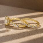 S925 Maxine Moissanite 2.0 Carat Cushion Cut Wedding Ring Set In Sterling Silver - Image 5