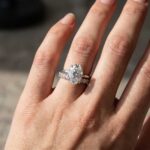 S925 Moissanite 5.5 Ct Solitaire Oval Cut Engagement Ring with Eternity Oval Cut Ring - Image 12