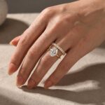 S925 Moissanite 5.5 Ct Solitaire Oval Cut Engagement Ring with Eternity Oval Cut Ring - Image 2