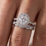 S925 Vintage Art Deco Oval Cut Women's Wedding Ring Set In Sterling Silver