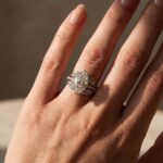 S925 Moissanite 4.0 Ct Marquise Cut Insert Wedding Ring Set With Jacket Stack Wedding Band - Image 3