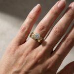 S925 Moissanite 3PC 2.0Ct Round Cut Wedding Ring Set For Women - Image 2