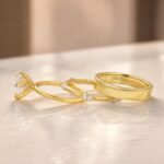 S925 Moissanite 3PC 2.0Ct Round Cut Wedding Ring Set For Women - Image 5