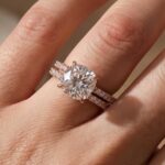 S925 Moissanite 2.5Ct Cushion Cut White Gold Bridal Wedding Ring Set - Image 12