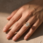 S925 Solitaire 5.5Ct Oval Cut 18K Yellow Gold/ White Gold Wedding Ring Set With Round Cut Wedding Band - Image 10