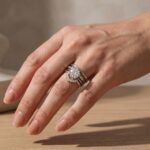 S925 Moissanite 3.0Ct Round Cut Comfort Fit Six Prong Solitaire Wedding Ring Set - Image 3