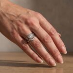 S925 Moissanite 3.0Ct Round Cut Comfort Fit Six Prong Solitaire Wedding Ring Set - Image 2