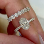 S925 Maxine Exquisite 4.0 Ct Oval Cut Wedding Ring Set in Sterling Silver - Image 3