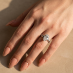 S925 Lovely 3.5Ct Pear Cut Wedding Ring Set In Sterling Silver - Image 6