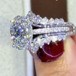S925 Exclusive 4.0Ct/5.0Ct Oval Cut Wedding Ring Set Travel Ring With Jacket Wedding Band - Image 3