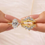 S925 Exclusive 4.0Ct/5.0Ct Oval Cut Wedding Ring Set Travel Ring With Jacket Wedding Band - Image 6
