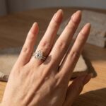 S925 Maxine 4.5 Carat Pear Cut Wedding Ring Set With Open Wedding Band - Image 4