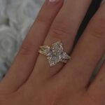 S925 Unique 4.0Ct Marquise Cut Insert Wedding Ring Set For Women in Sterling Silver - Image 3