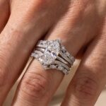 S925 4.0Ct Marquise Enhancer Wedding Ring Set With Vintage Engagement Ring - Image 5