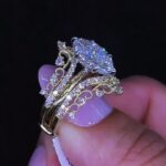 S925 4.0Ct Marquise Enhancer Wedding Ring Set With Vintage Engagement Ring - Image 3