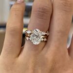 S925 3PC 4.5Ct Oval Cut Wedding Ring Set Travel Rings In Sterling Silver