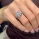 S925 Unique 7.0Ct Radiant Cut Insert Wedding Ring Set For Women In Sterling Silver - Image 2