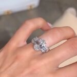 S925 Maxine 3PC 5.0Ct Oval Cut Wedding Ring Set With Open Wedding Band