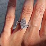 S925 2PC Unique 3.0Ct Marquise Cut Insert Wedding Ring Set For Women In Sterling Silver