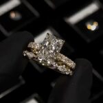 S925 4.5 Carat Radiant Cut Hidden Halo Wedding Set – Brilliance In Every Angle
