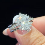 S925 Half Eternity 4.0Ct Marquise Cut Engagement Ring in Sterling Silver with Marquise & Round Cut Enhancer Wedding Band - Image 2