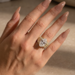 S925 5.0Ct Oval Cut Vintage Wedding Ring Set With Enhancer Wedding Band - Image 5