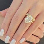 S925 2PC 4.5Ct Oval Cut Engagement Ring With Round Cut Full Eternity Wedding Band - Image 2