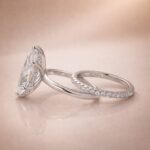 S925 2PC 4.0Ct Solitaire Marquise Cut Engagement Ring with Pave Band - Image 7