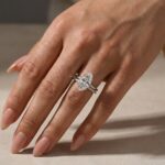 S925 2PC 4.0Ct Solitaire Marquise Cut Engagement Ring with Pave Band - Image 5
