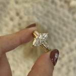 S925 2PC 4.0Ct Solitaire Marquise Cut Engagement Ring with Pave Band - Image 2