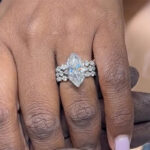 S925 Sterling Silver 3.0Ct Marquise Cut Engagement Travel Ring with 2PC Marquise & Round Cut Wedding Bands - Image 2