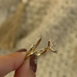 S925 5.0Ct Wedding Set Oval Cut Hidden Halo Engagement Travel Ring With Classic Half Eternity Thin Wedding Band - Image 2
