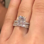 S925 5.0Ct Elegant Wedding Set Radiant Cut Engagement Ring Travel Ring With Radiant Cut Wedding Band - Image 2
