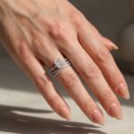 S925 3.5Ct Radiant Cut Engagement Ring in Sterling Silver with Classic X Criss Cross Wedding Band - Image 6