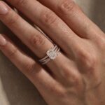 S925 3.5Ct Radiant Cut Engagement Ring in Sterling Silver with Classic X Criss Cross Wedding Band - Image 14