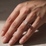 S925 3.5Ct Radiant Cut Engagement Ring in Sterling Silver with Classic X Criss Cross Wedding Band - Image 16