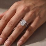 S925 Luxurious 7.0Ct Radiant Cut Engagement Ring in Sterling Silver with Classic Full Round Cut Wedding Band - Image 2
