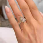 S925 4.0Ct Solitaire Marquise Cut Engagement Ring in Sterling Silver with Classic Open Wedding Band - Image 3