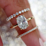 S925 4.0Ct Oval Cut Women's Wedding Ring Set Travel Rings in Sterling Silver